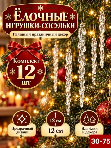 Сосульки на ёлку набор — фото 1