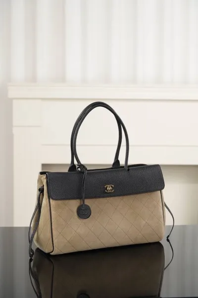 Сумка Chanel кожа и замша — фото 4
