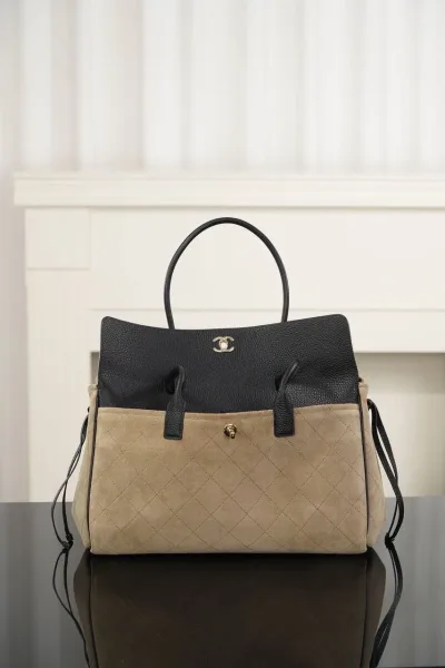 Сумка Chanel кожа и замша — фото 5