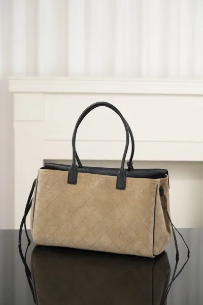 Сумка Chanel кожа и замша — фото 6