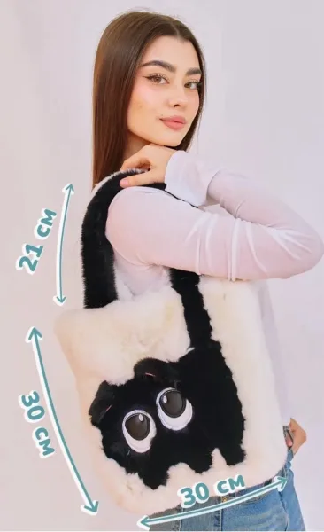 Сумка плюшевая Кошка — фото 29