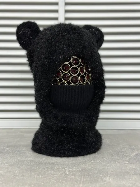 Шапка+снуд женские, шерсть и акрил — фото 1
