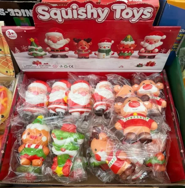 Сквиш антистресс Новогодние фигурки