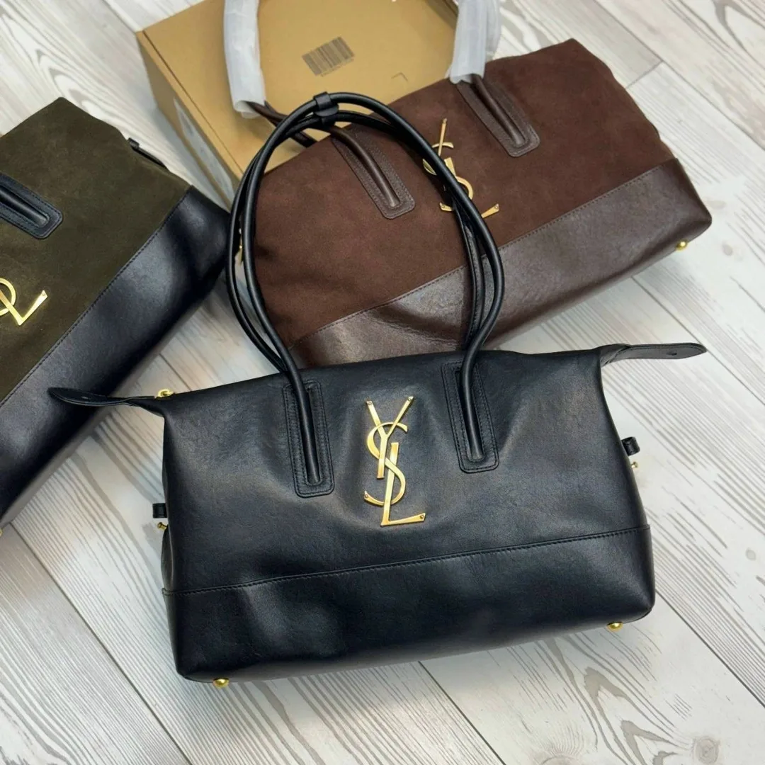 YSL сумка из натуральной замши и кожи — фото 2