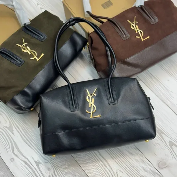 YSL сумка из натуральной замши и кожи — фото 1