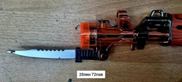 Игрушечная винтовка АК-47 со световыми, звуковыми эффектами и эффектом дыма — фото 4