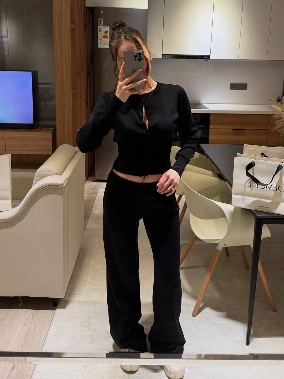 Костюм трикотаж лапша — фото 6