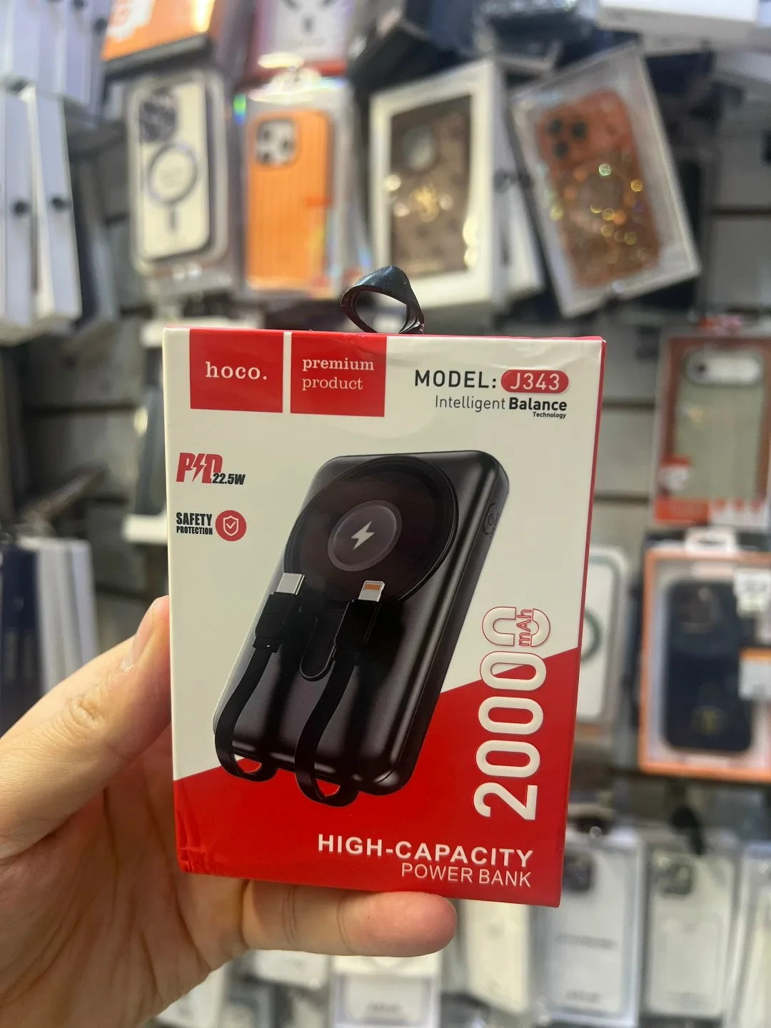 Hoco J343 HOCO J343 — мощный Power Bank 20 000 мА·ч — фото 2