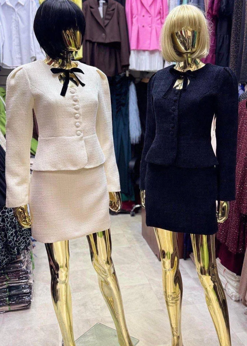 Платье Двойка из твида всегда актуальный комплект — фото 3