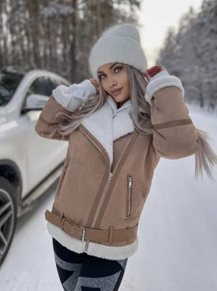 Шапка Дубленка, кожа — фото 1