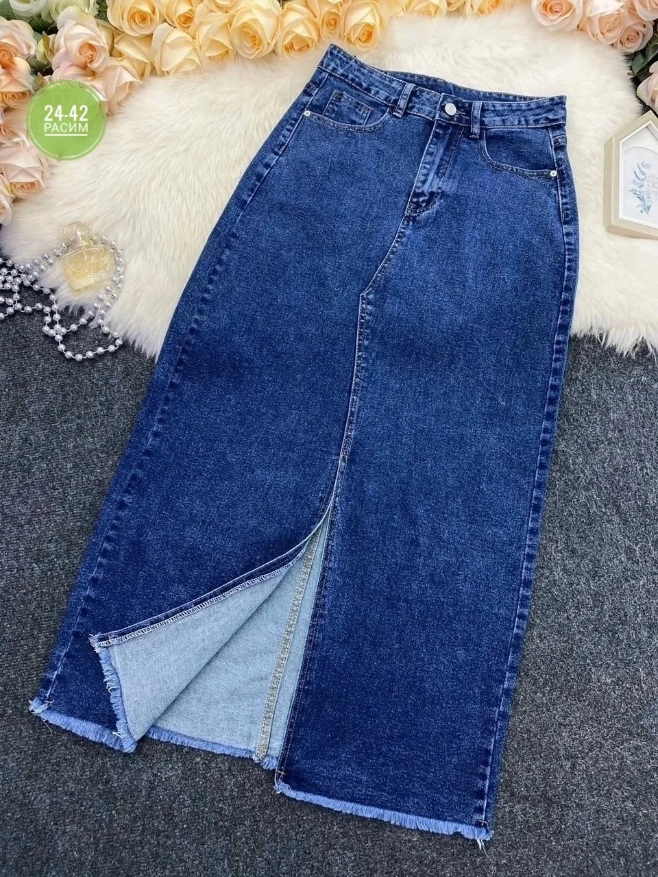 Юбка джинсовая — фото 7