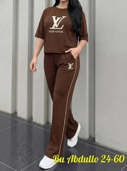 Костюм двойка из трикотажа бренда LOUIS VUITTON — фото 7