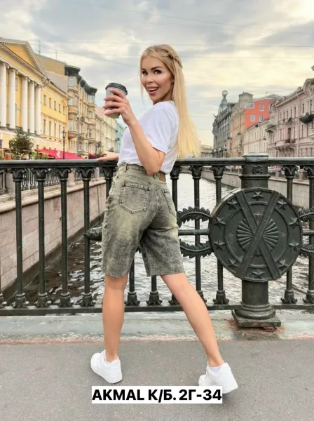 Шорты, джинс — фото 7