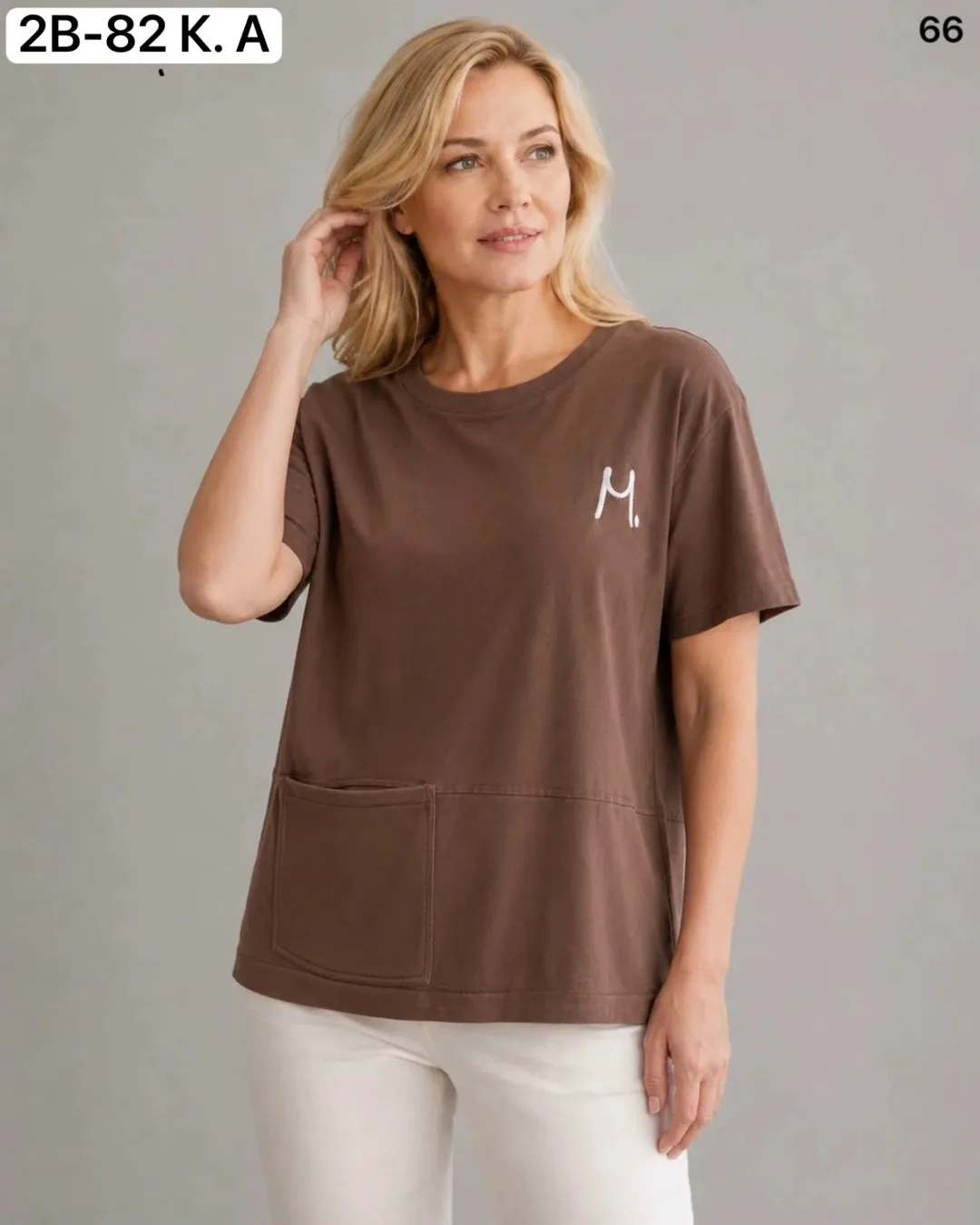 Женская футболка из 95 хлопка и 5 эластана 95 COTTON, 5 ELASTANE — фото 2