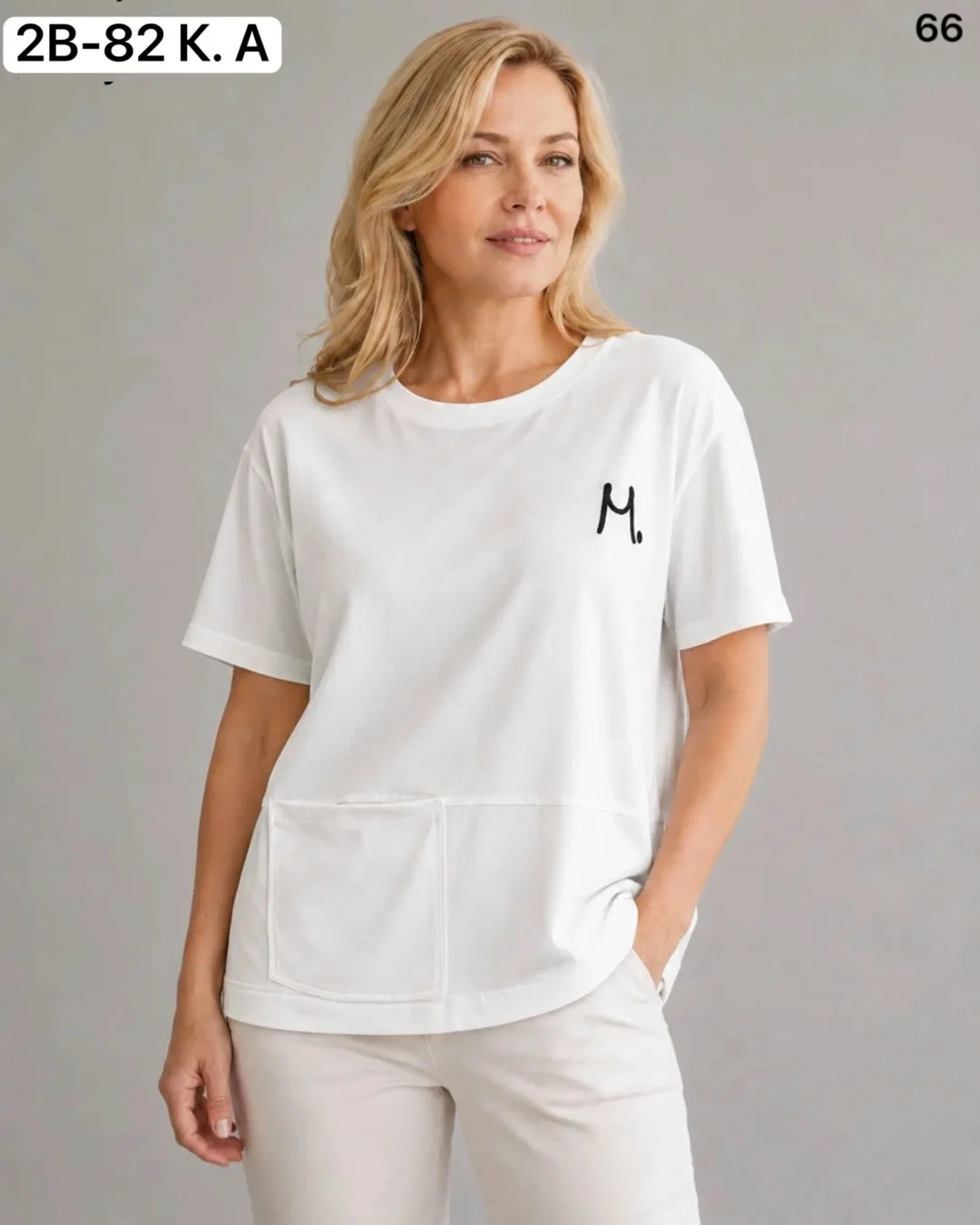 Женская футболка из 95 хлопка и 5 эластана 95 COTTON, 5 ELASTANE — фото 3