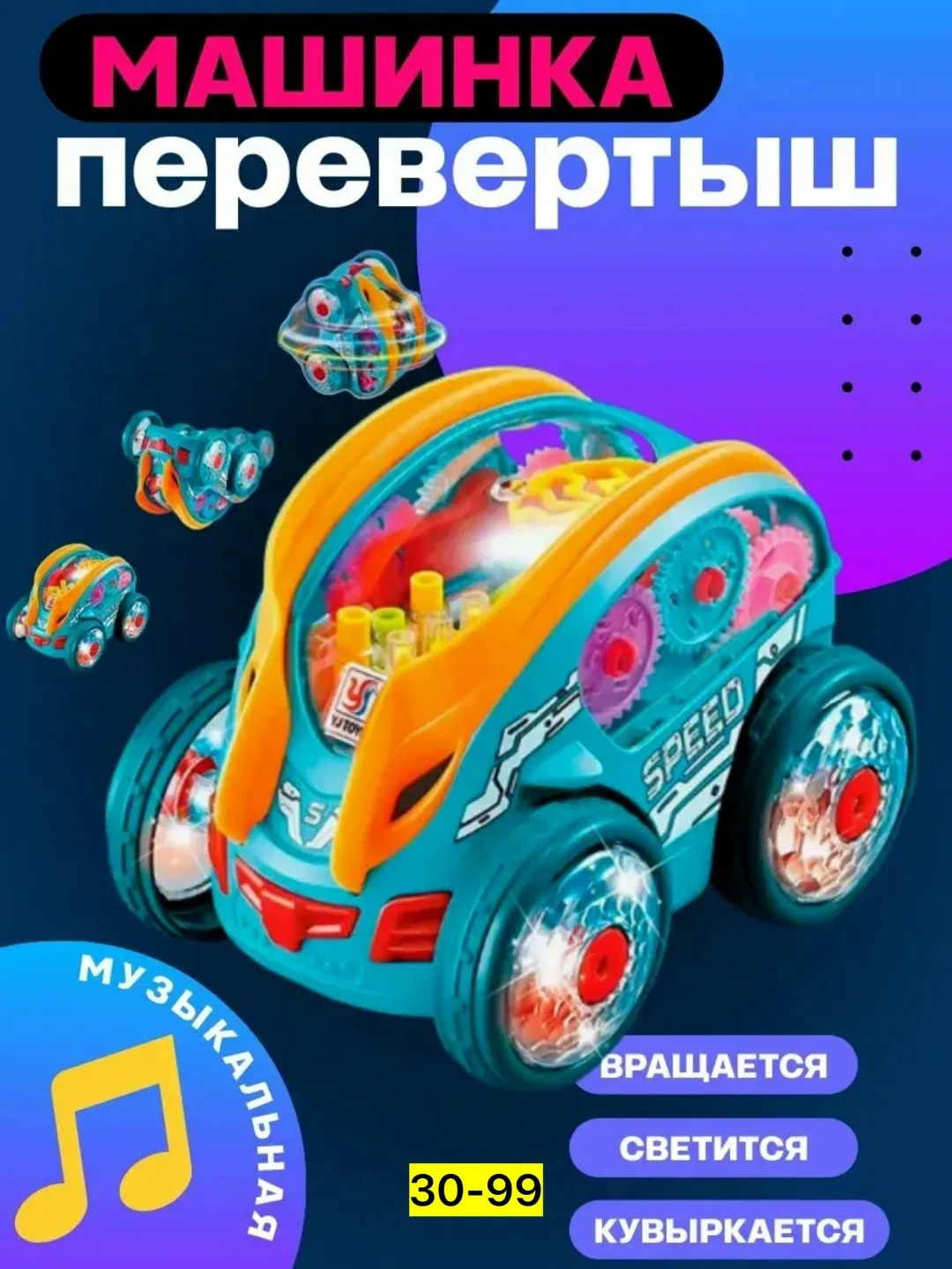 Пластиковая игрушка с функцией танца под музыку — фото 8
