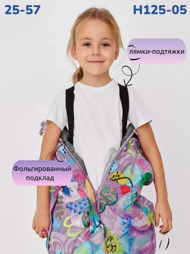 Зимний комбинезон для девочек с мембраной 5000/3000 — фото 5