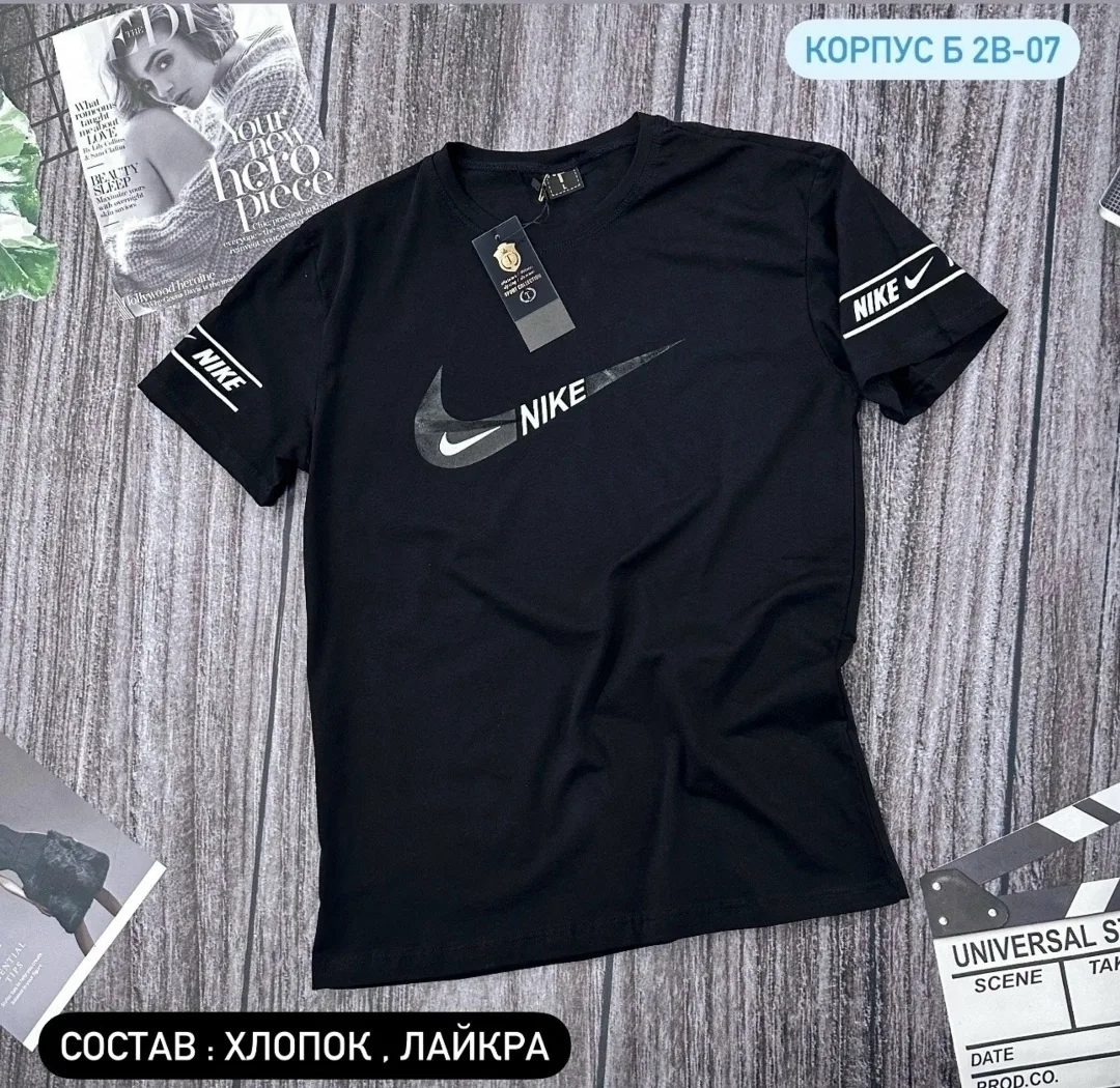 Футболка мужская хлопок лайкра — фото 1
