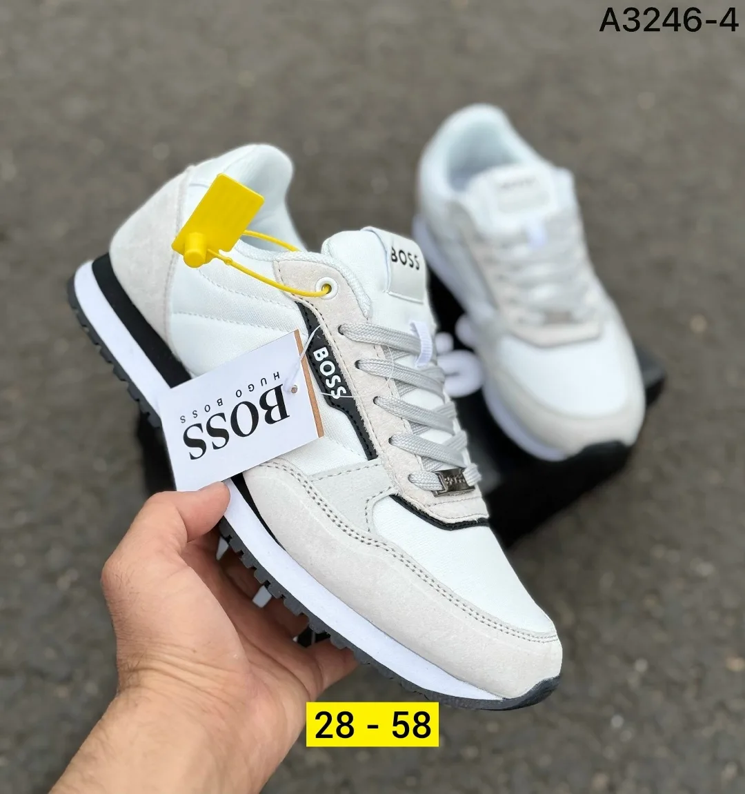 Кроссовки мужские из замши — фото 1