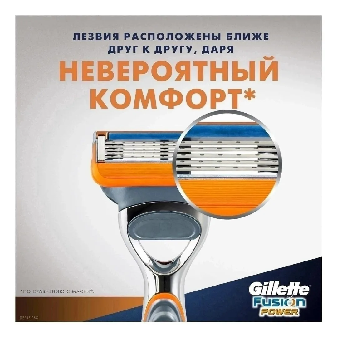 OGG Gillette / Бритва Gillette FUSION Станок 2 кассеты — фото 24