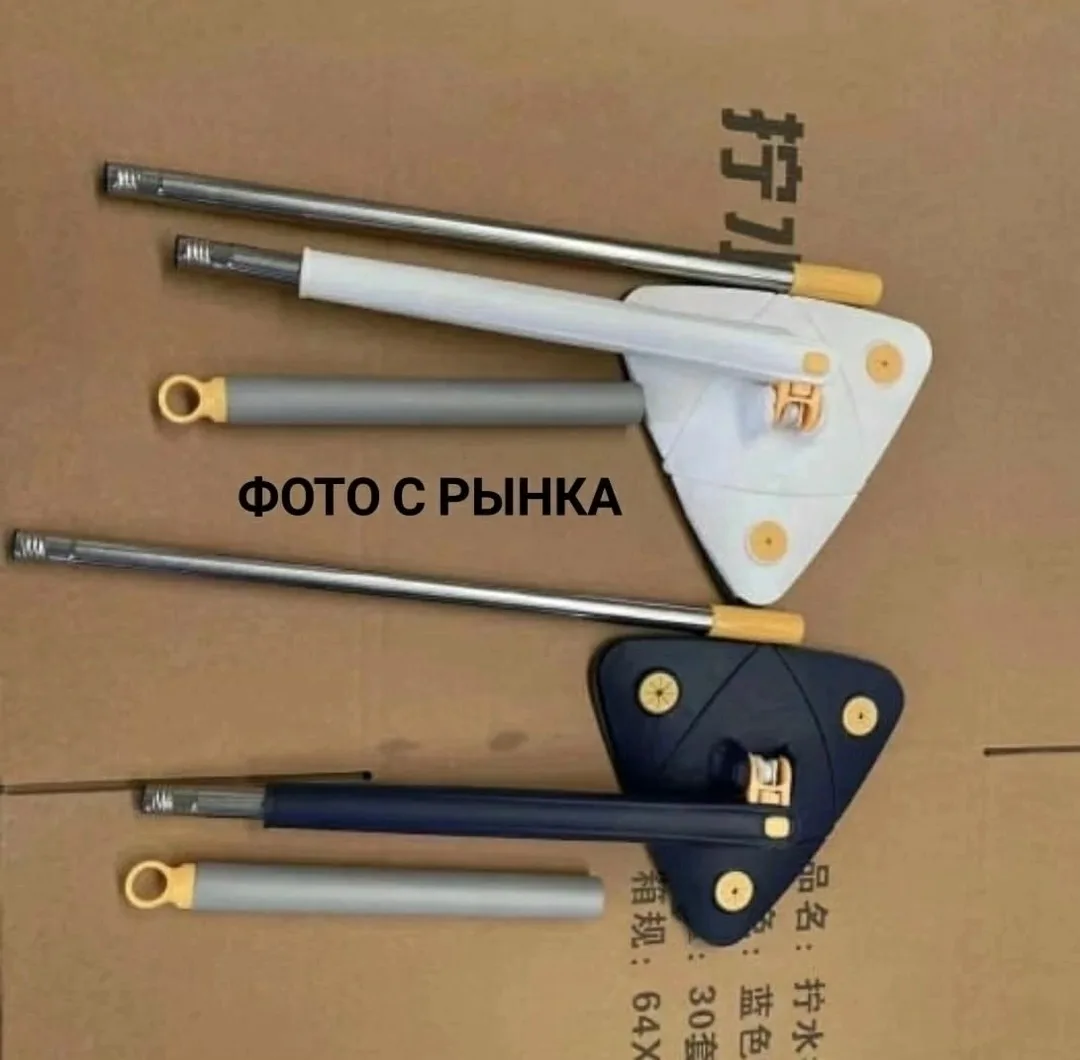 Профессиональная швабра с микрофиброй и телескопической ручкой для эффективной уборки — фото 3