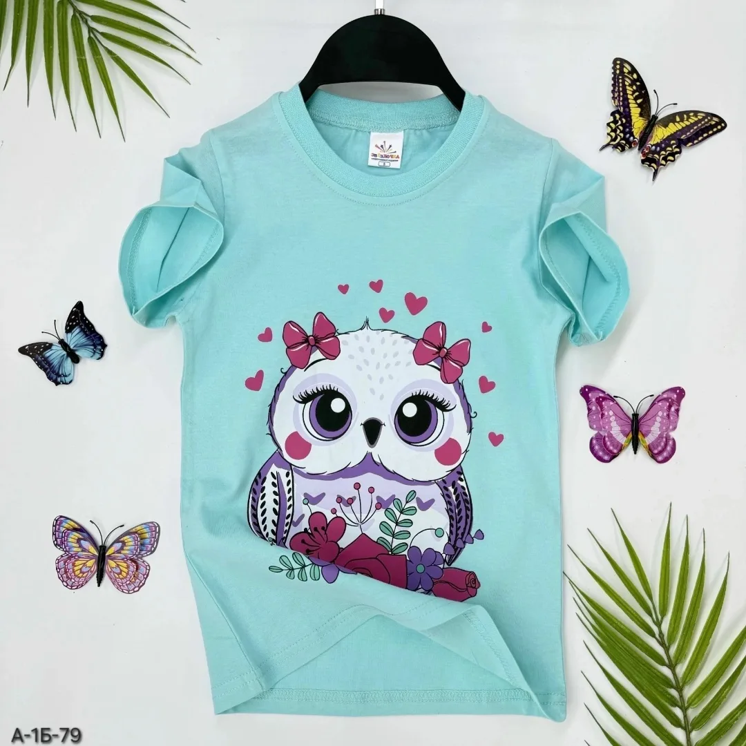 Футболка для девочки 100 хлопок — фото 4