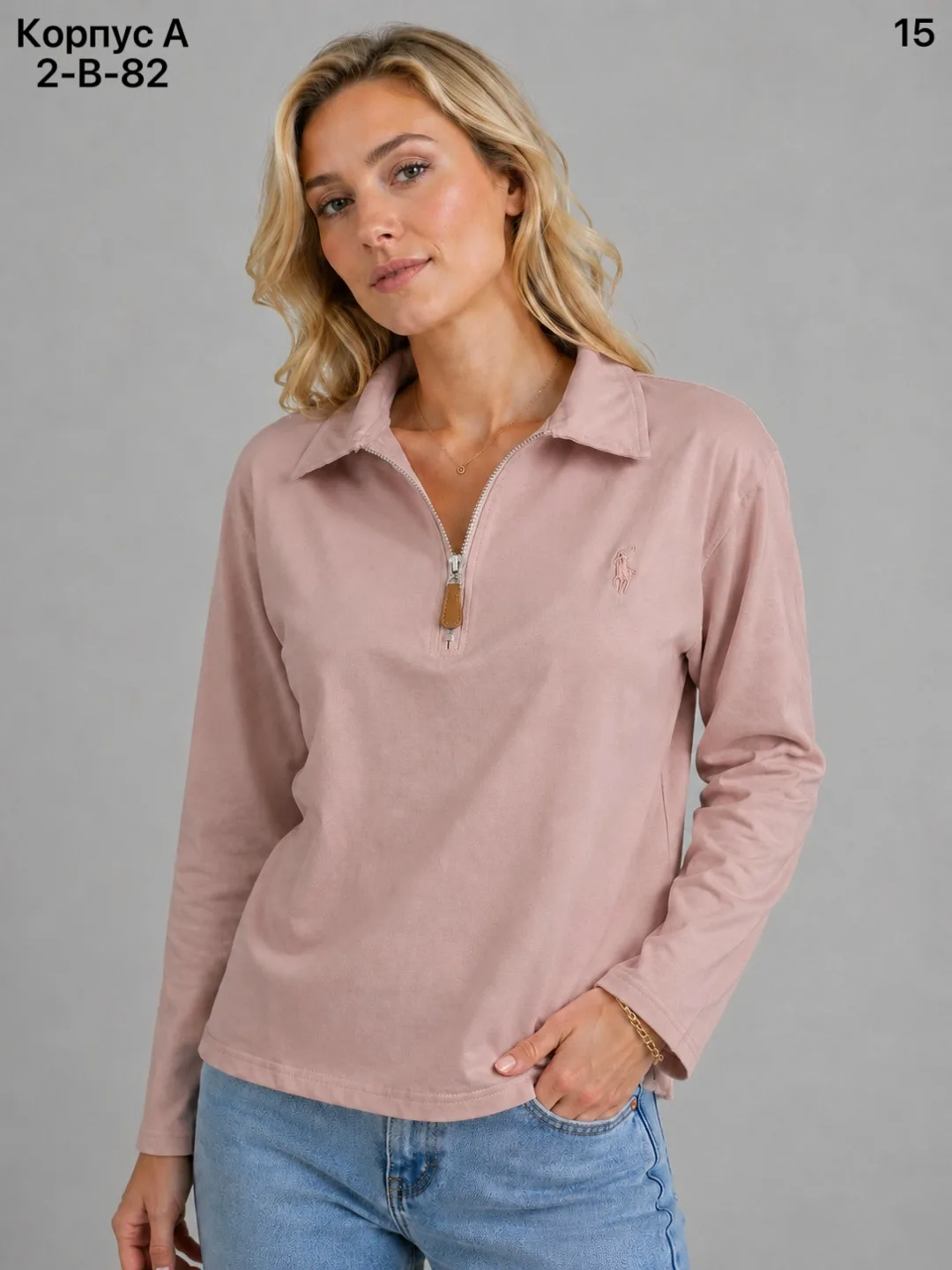 Кофта, хлопок 95 COTTON, 5 SPANDEX — фото 1