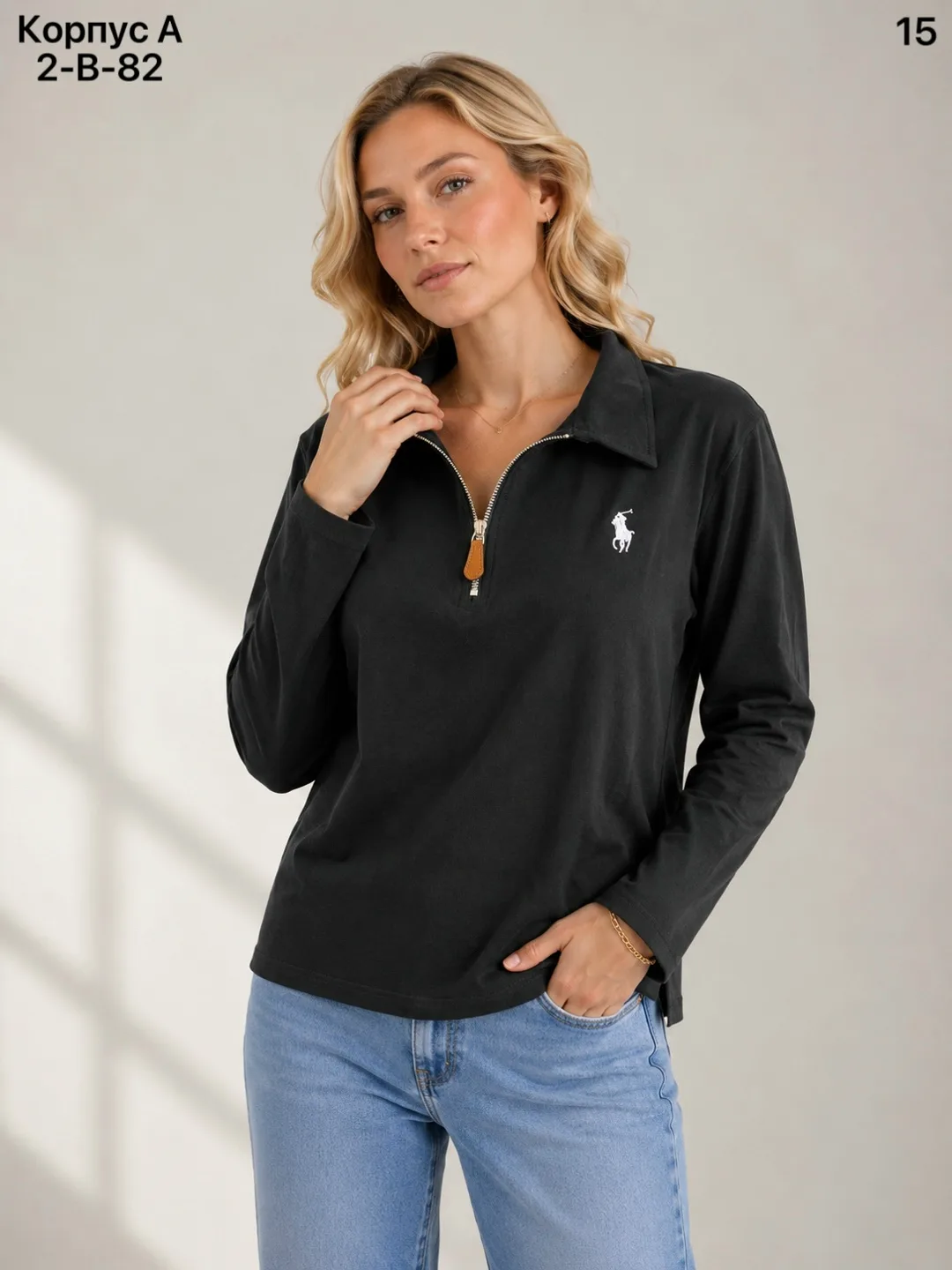 Кофта, хлопок 95 COTTON, 5 SPANDEX — фото 2