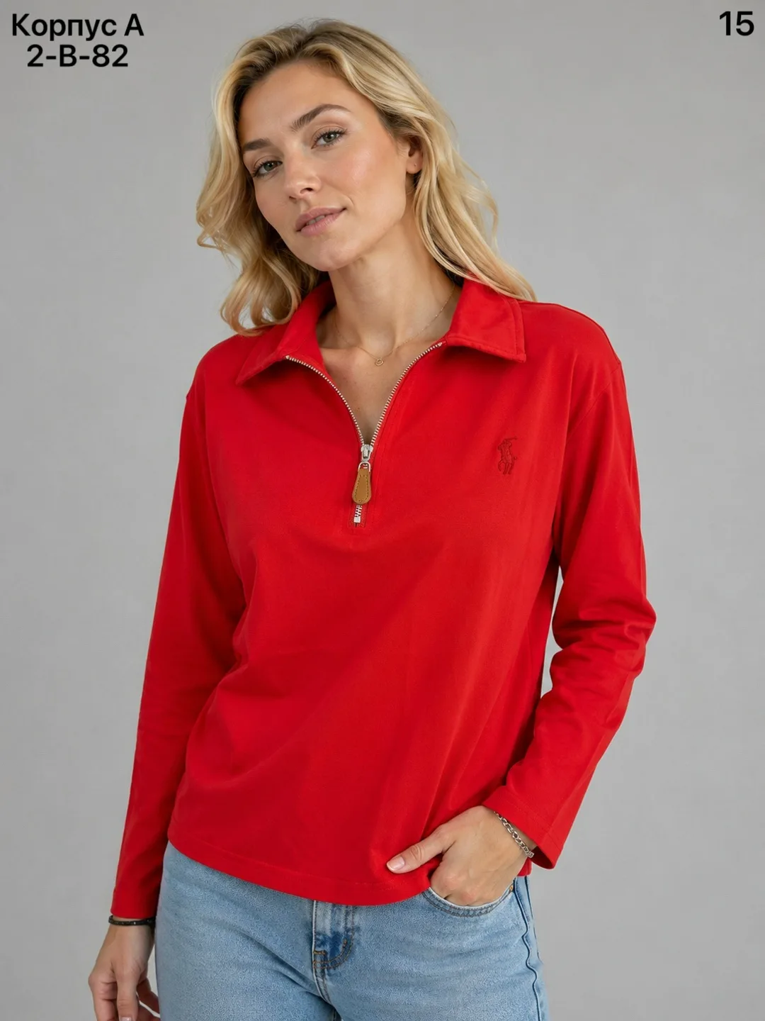 Кофта, хлопок 95 COTTON, 5 SPANDEX — фото 3