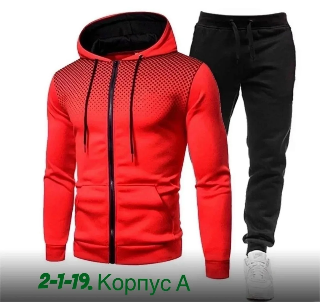 Спортивный костюм из хлопка двух нитка — фото 2