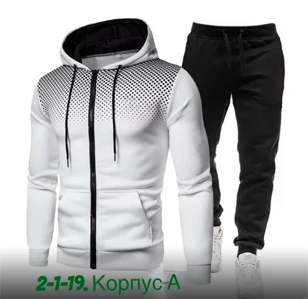 Спортивный костюм из хлопка двух нитка — фото 3