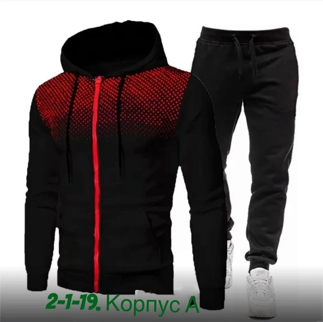 Спортивный костюм из хлопка двух нитка — фото 4