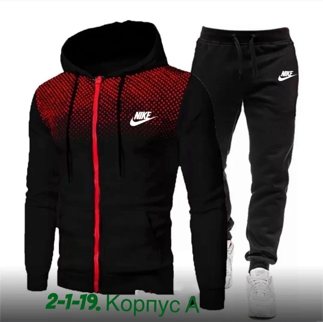 Спортивный костюм из хлопка двух нитка — фото 8