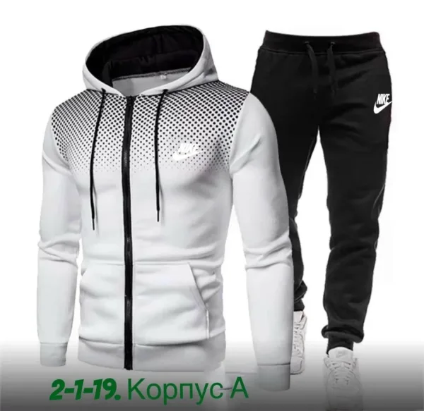 Спортивный костюм из хлопка двух нитка — фото 24