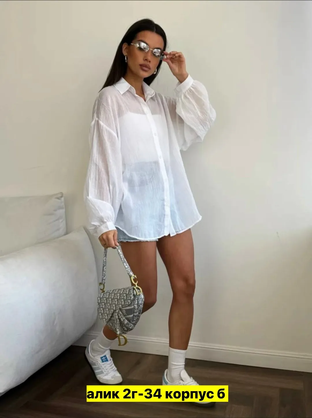 Рубашка из ткани — фото 9