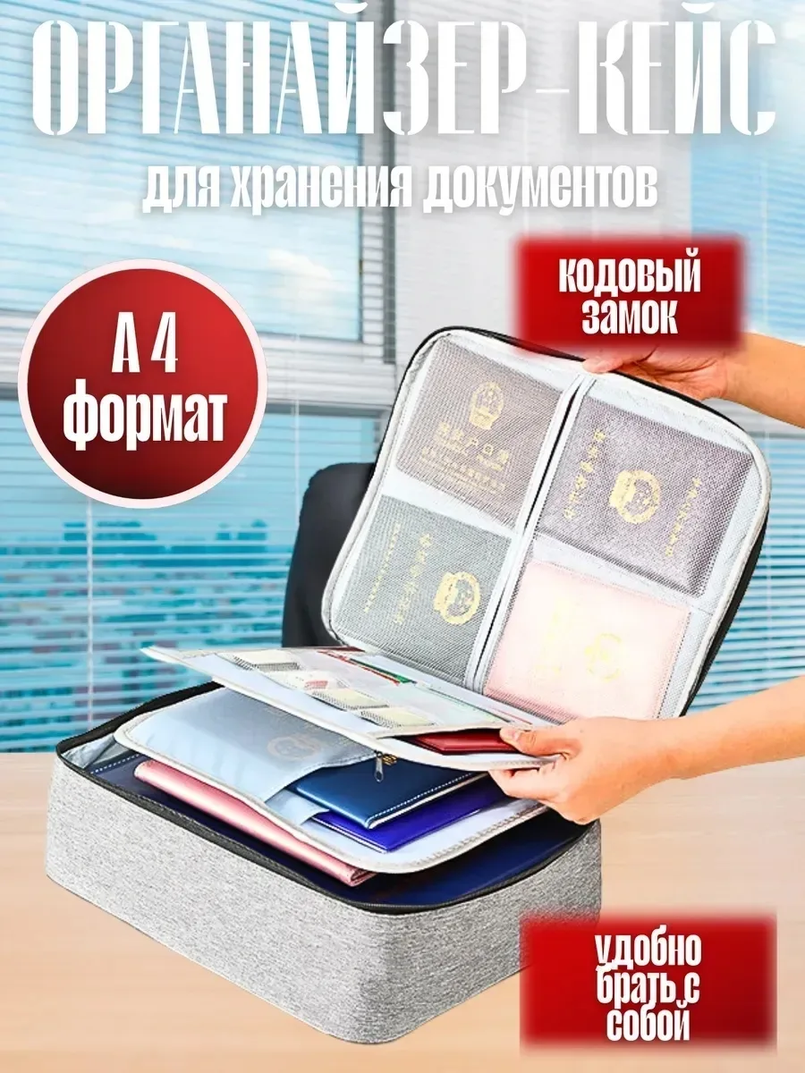 Внутри сумки 3 слоя большое основное отделение, сетчатые карманы разных размеров, карман на молнии, отделения для паспор — фото 5