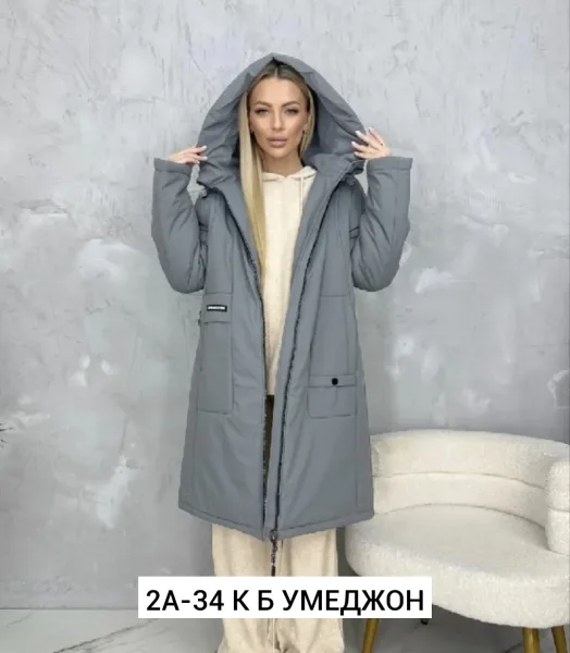 Куртка из ткани с наполнителем из верблюжьей шерсти — фото 8