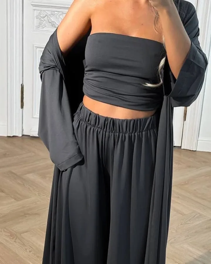 Тройка с бандо - Summer Trend Синий — фото 9