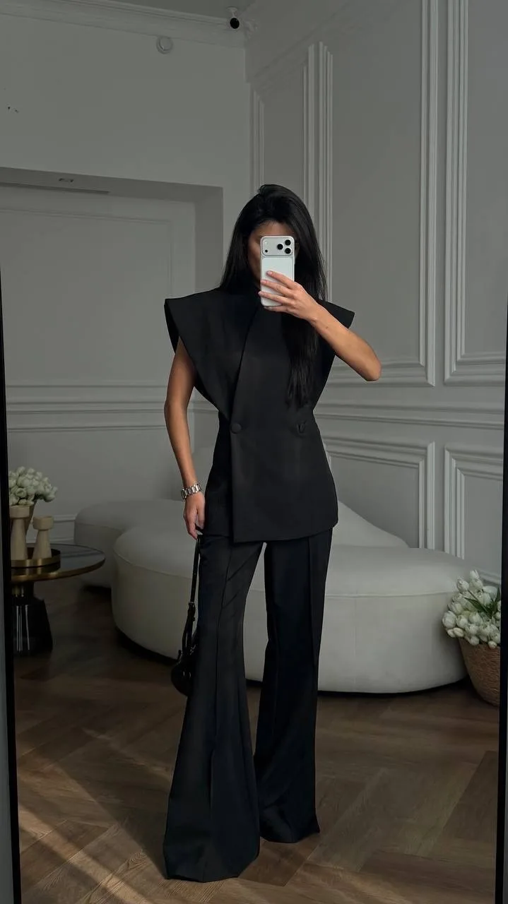 Drop костюм Power Shoulders Чёрный — фото 5