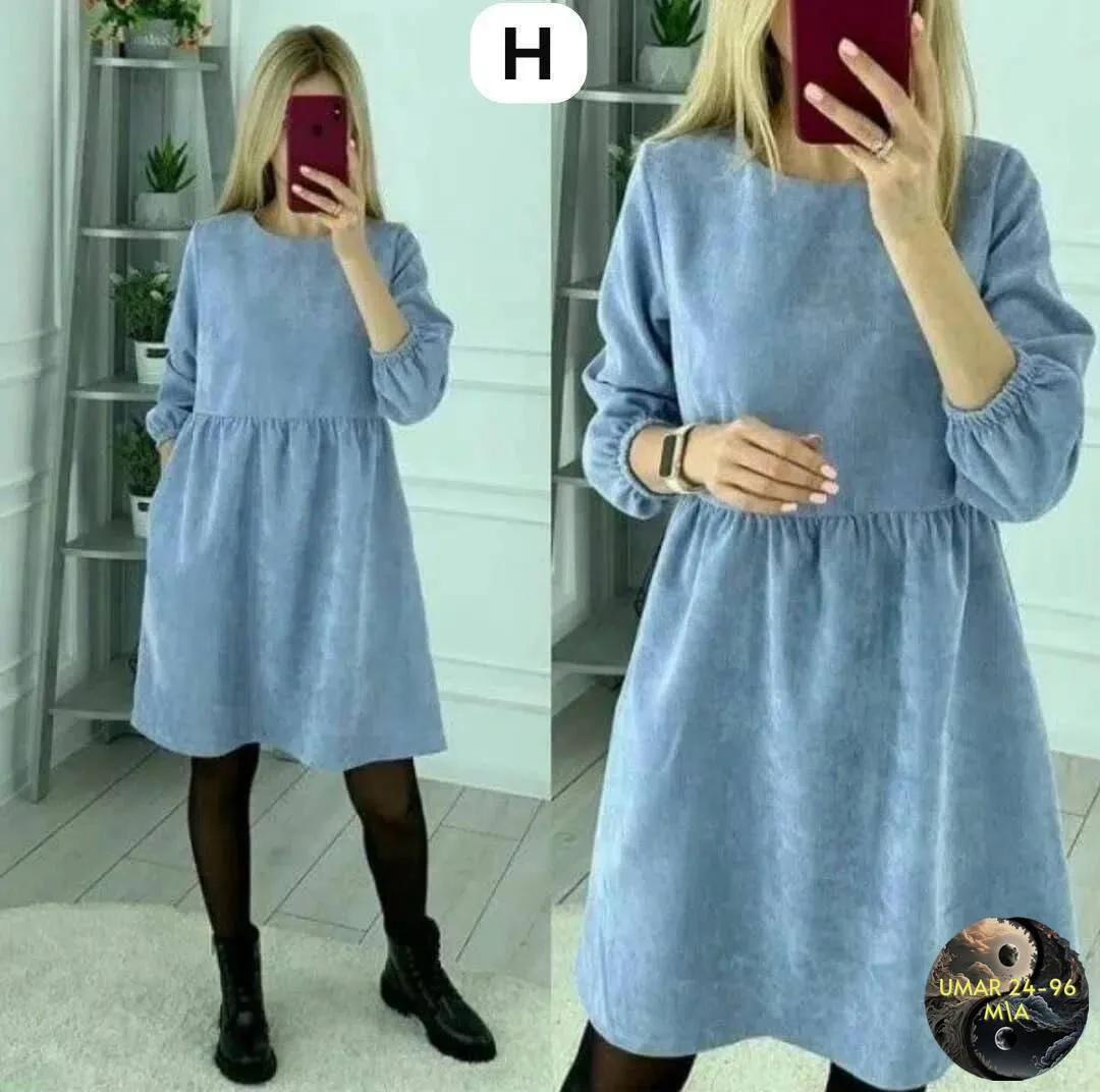 Платье вельветовое — фото 2