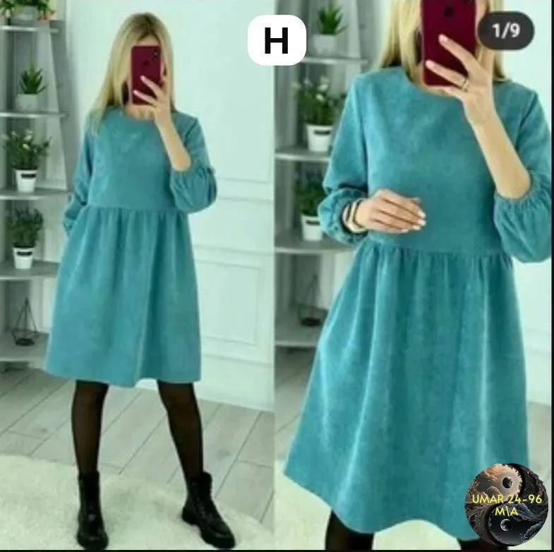 Платье вельветовое — фото 3