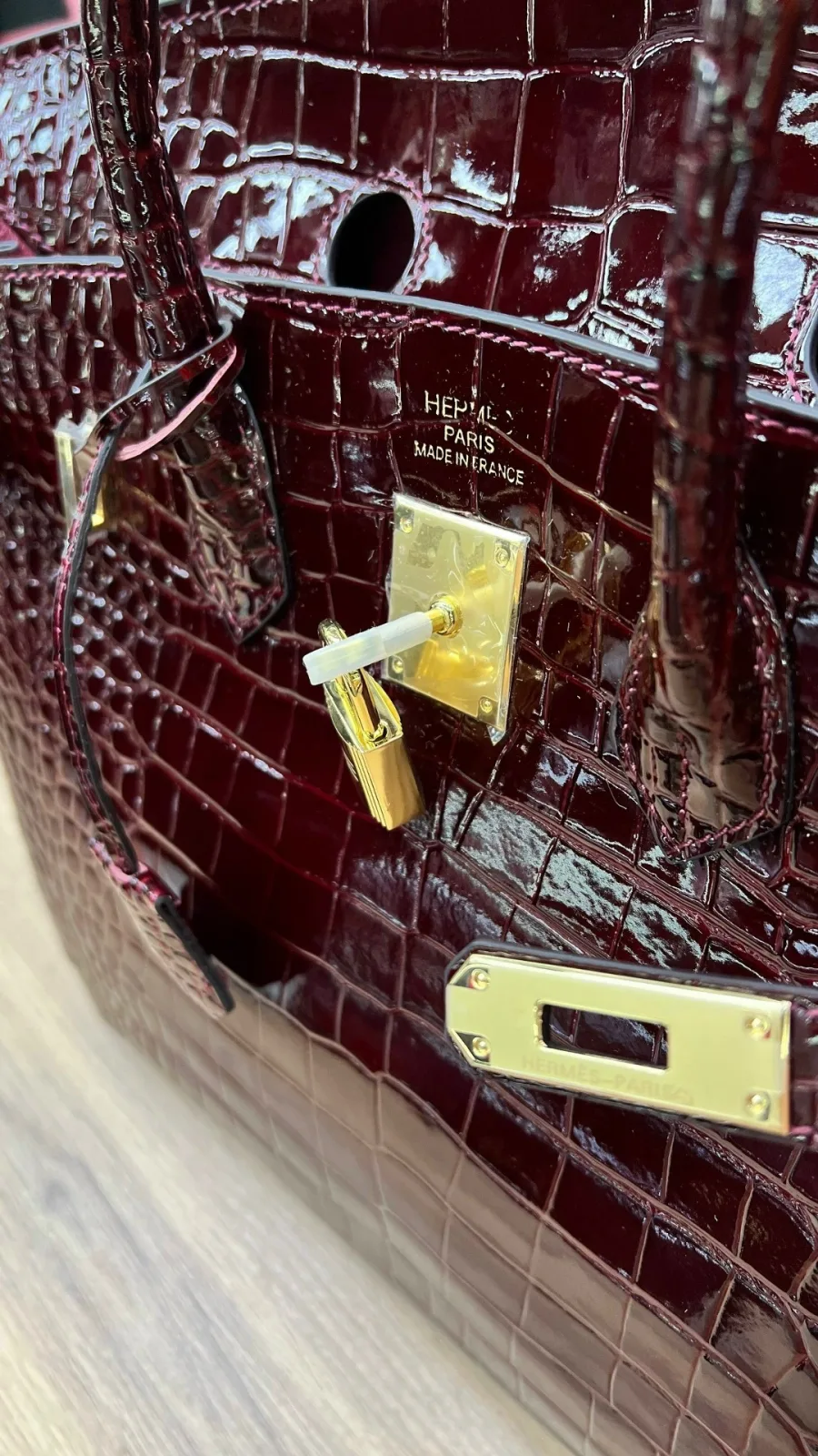 Сумка HERMES, кожа — фото 7