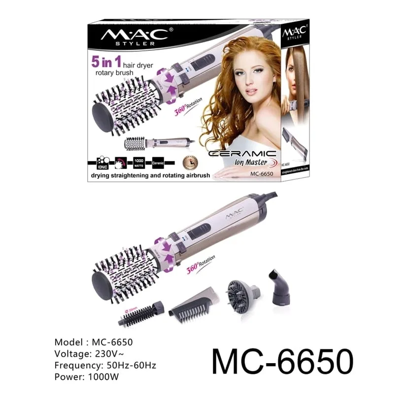 Клатч Mac Styler Mc-6650 Фен-щётка, лён — фото 1