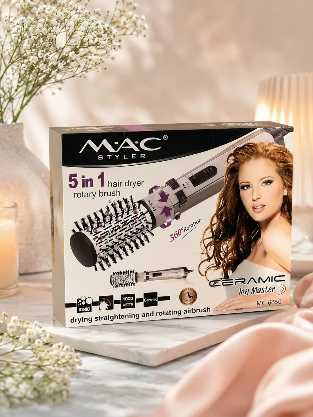 Клатч Mac Styler Mc-6650 Фен-щётка, лён — фото 2