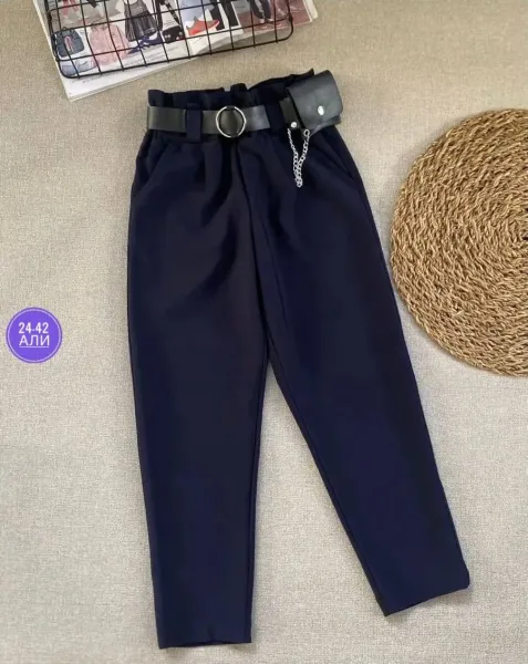 Брюки из эластичной ткани — фото 7