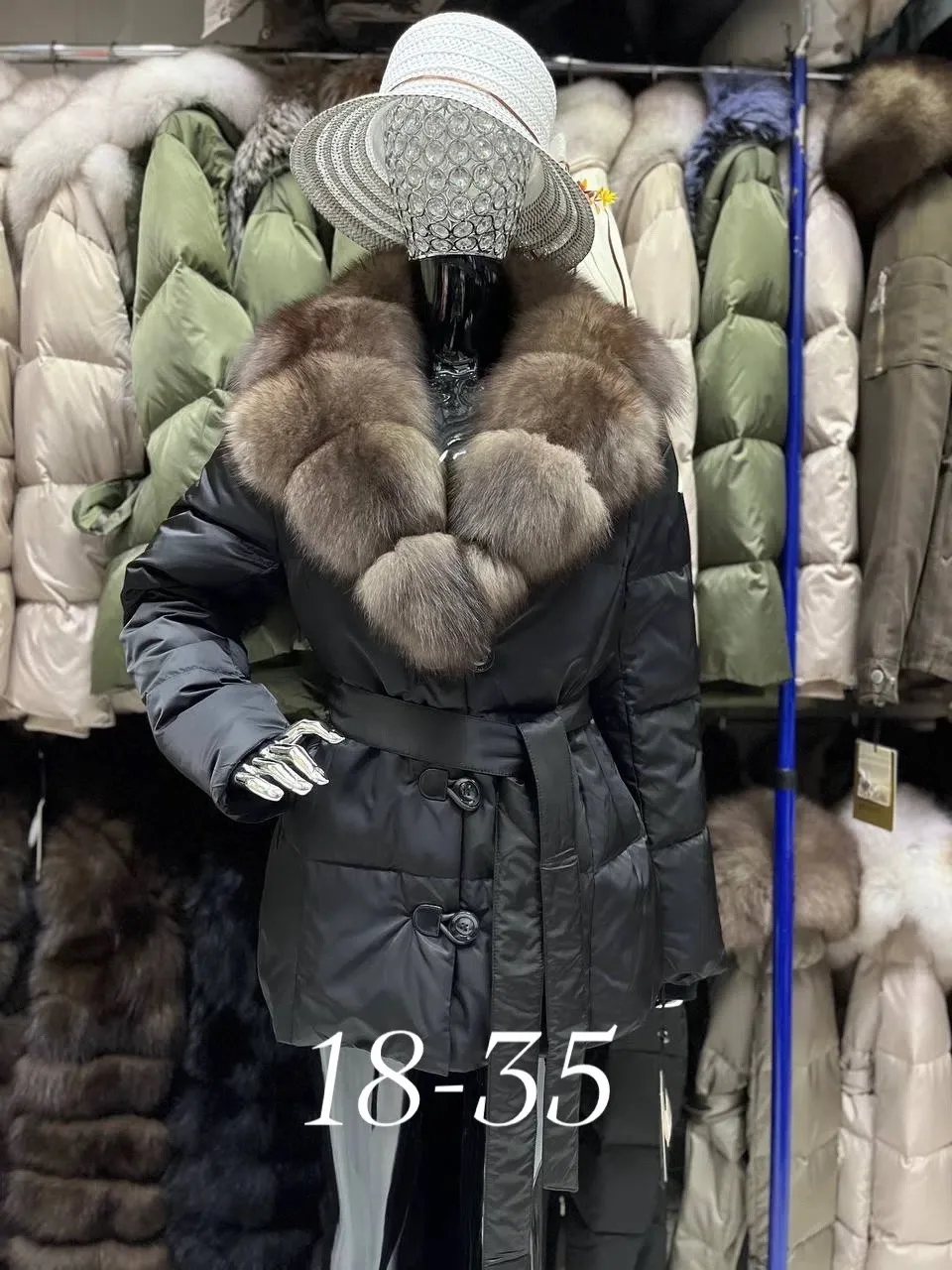 Куртка женская съемный мех — фото 4