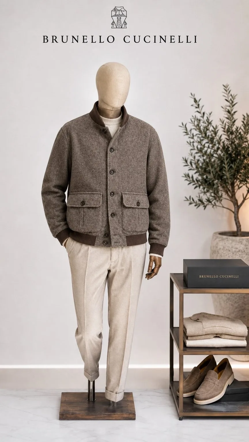 Куртка Loro Piana Premium из кашемира и шерсти — фото 1