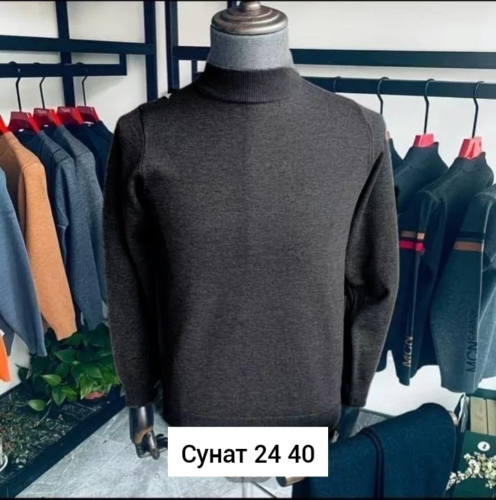 Мужской свитер из натурального хлопка — фото 4