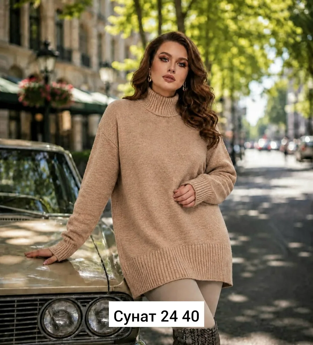 Теплый свитер из натурального кашемира — фото 1