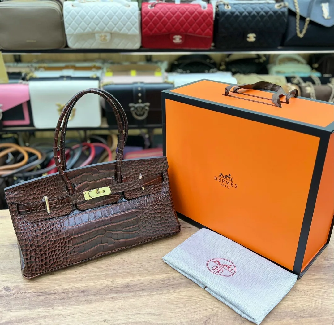 Сумка Hermes натуральная кожа — фото 3